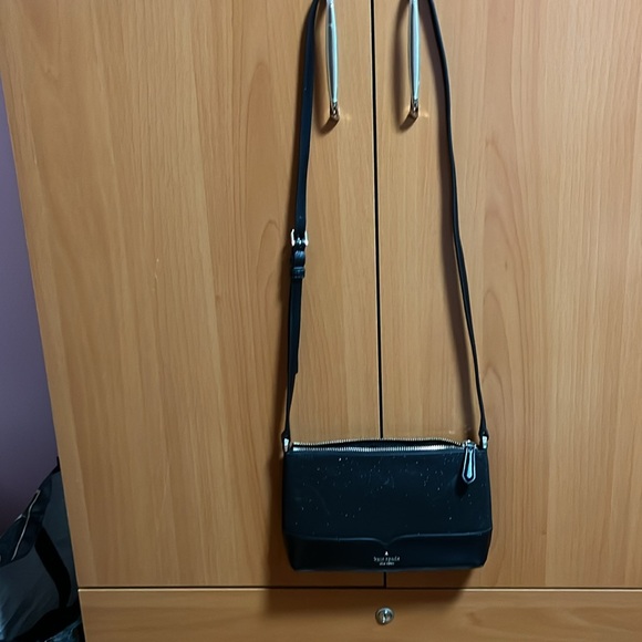 Kate Spade Black Crossbody Glitter Bag. - Picture 3 of 8